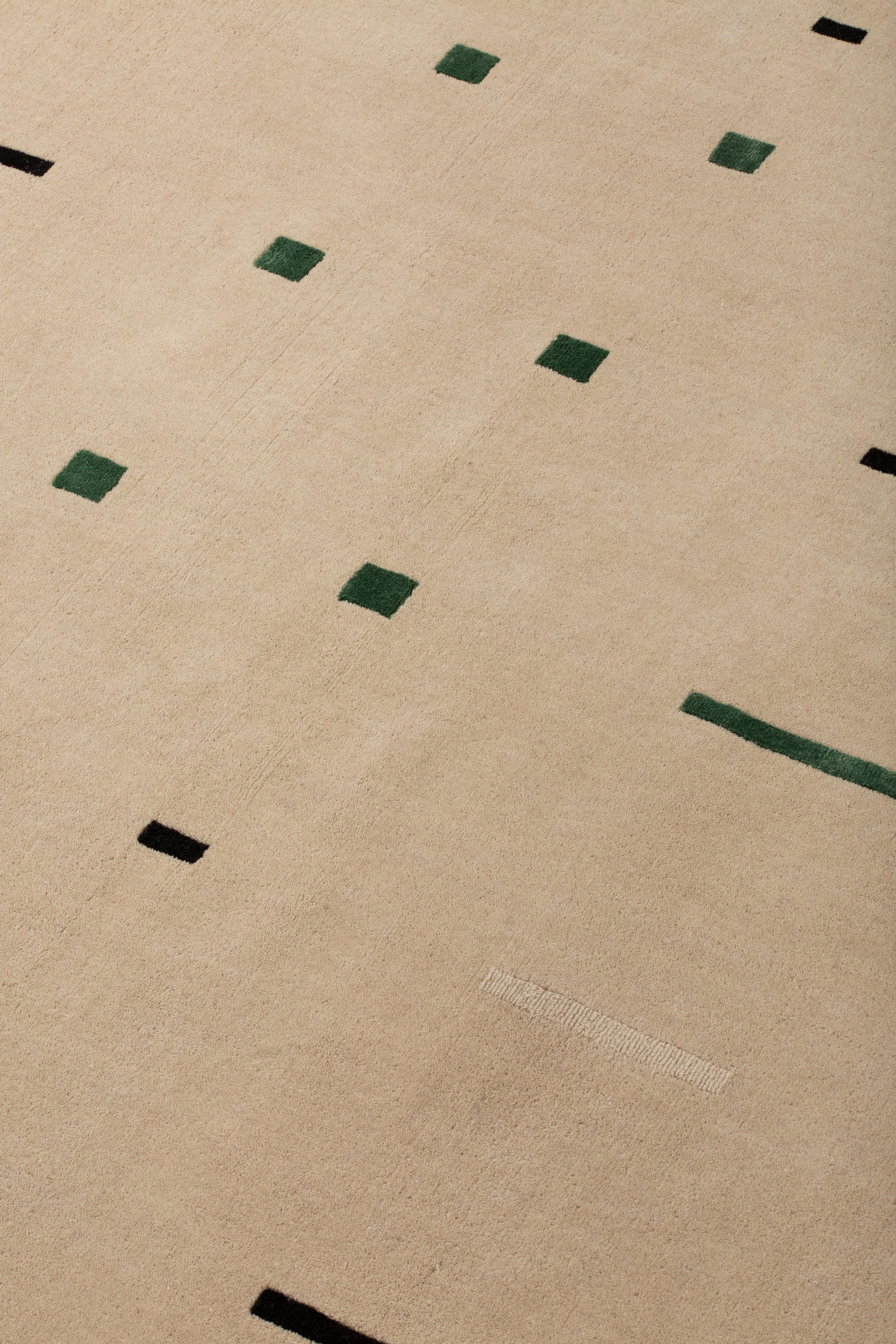 Modern cc-tapis Hello Sonia! Rhapsody 2 in Light Green by Studiopepe For Sale