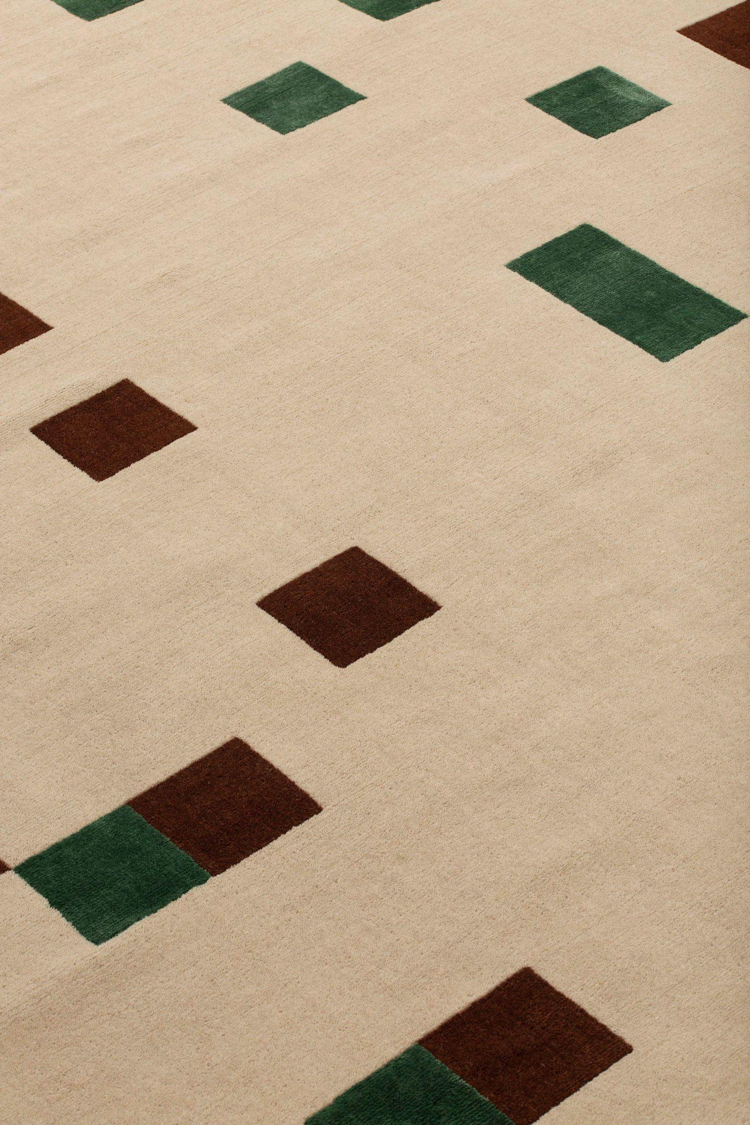 Modern cc-tapis Hello Sonia! Rhapsody 3 in Light Green by Studiopepe For Sale