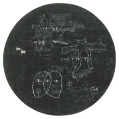 cc-tapis HYPERCODE Round handmade rug by Roberto Sironi
