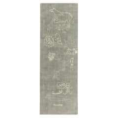 cc-tapis HYPERCODE Runner handmade rug in Lichen by Roberto Sironi