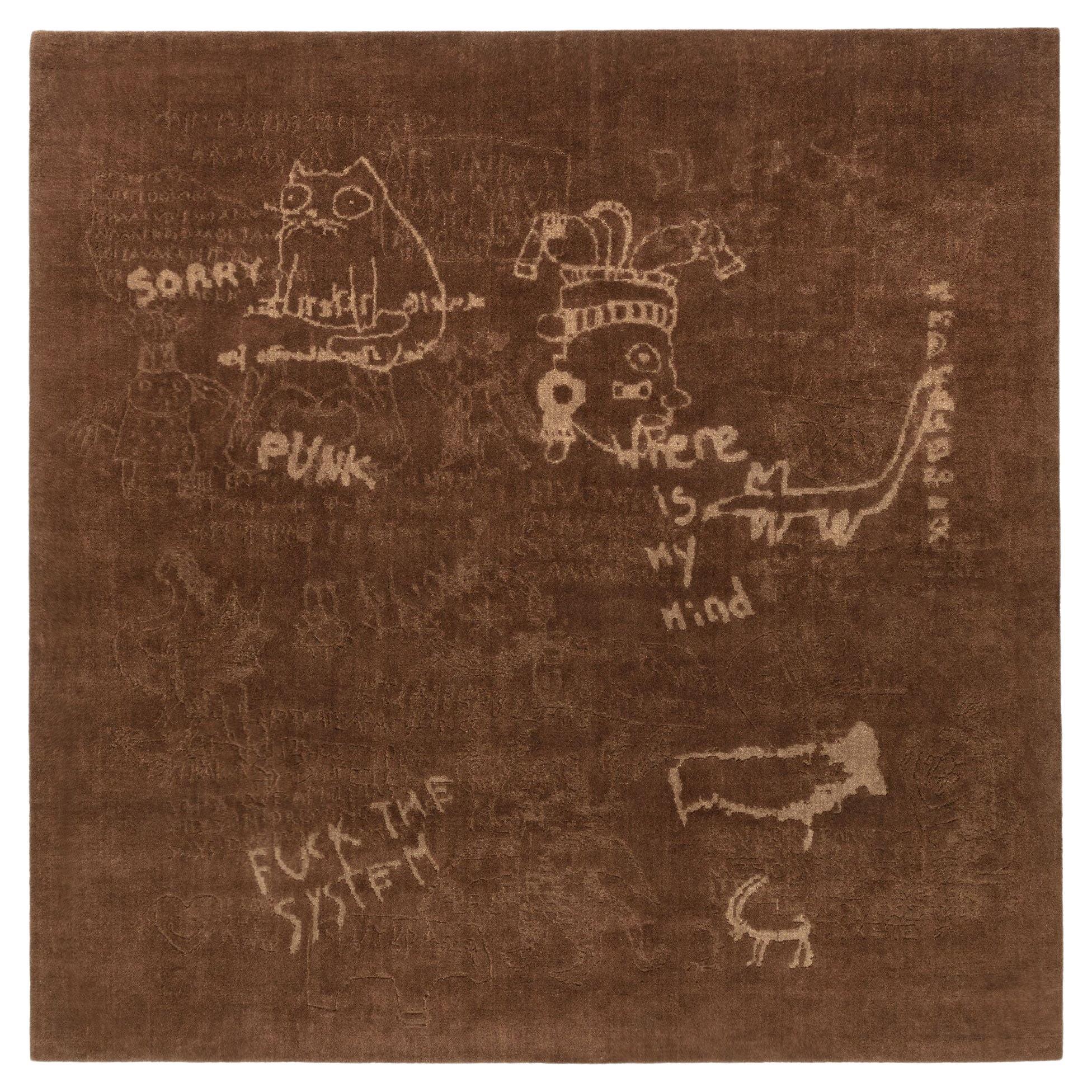 cc-tapis HYPERCODE Square handmade rug by Roberto Sironi
