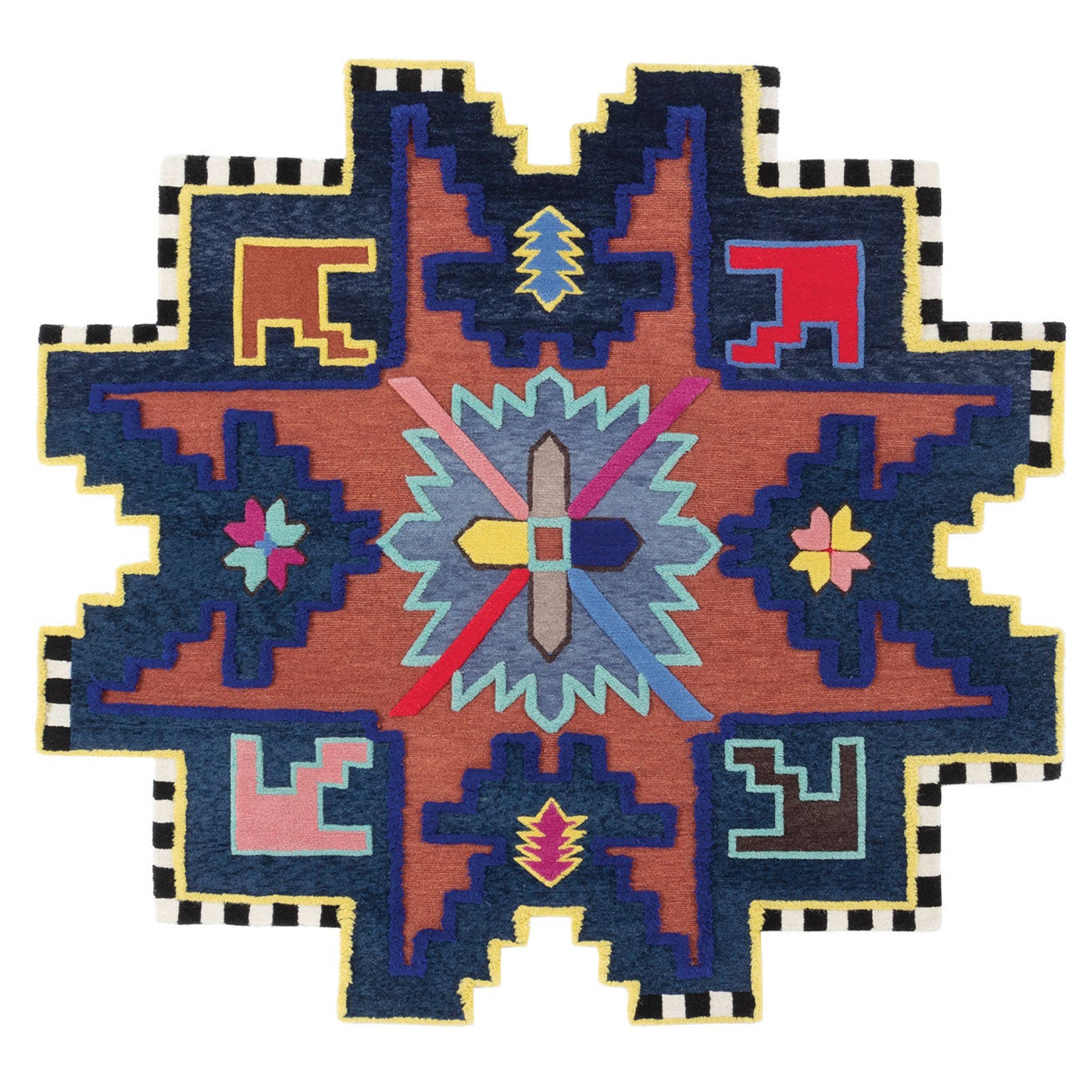 cc-tapis  Kazak Space Shifter Invader-Teppich