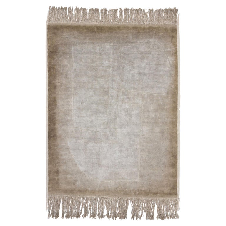  CC-Tapis Inventory Patch Rug in Raw by Faye Toogood For Sale