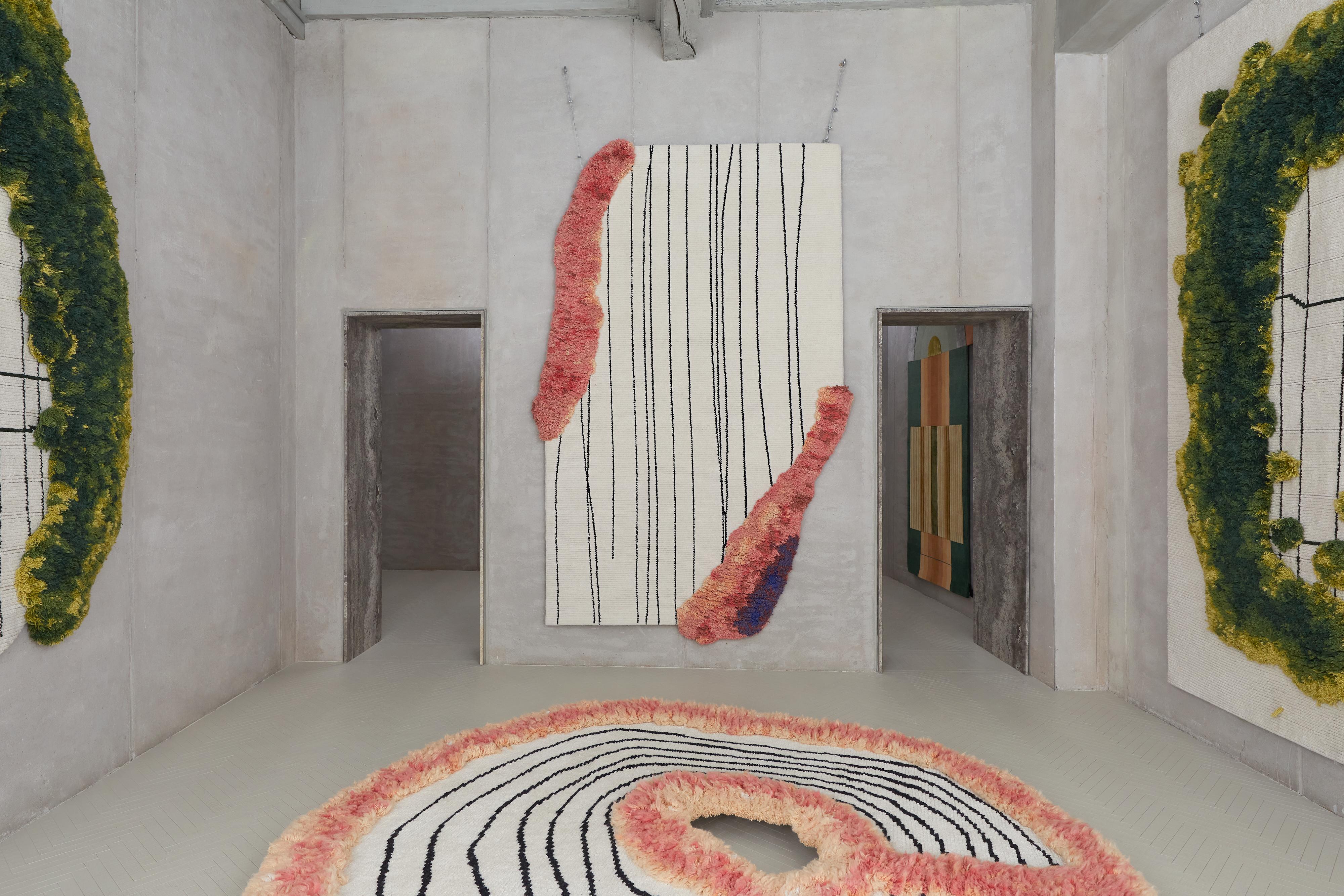 Hand-Knotted cc-tapis Lapse 3 Tempore Collection by Duccio Maria Gambi For Sale