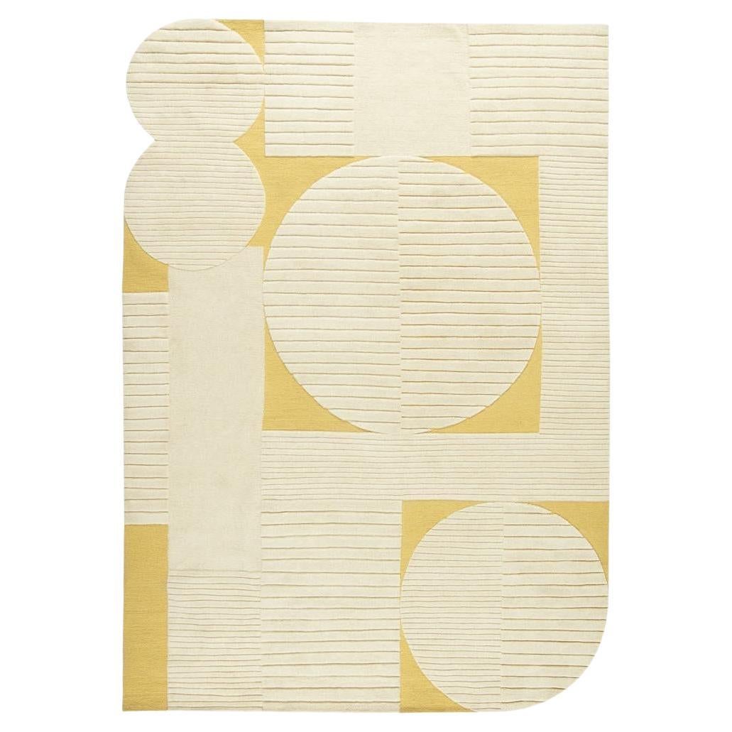 cc-tapis Le Tapis Nomade Yellow Rug by Atelier De Troupe - IN STOCK For Sale