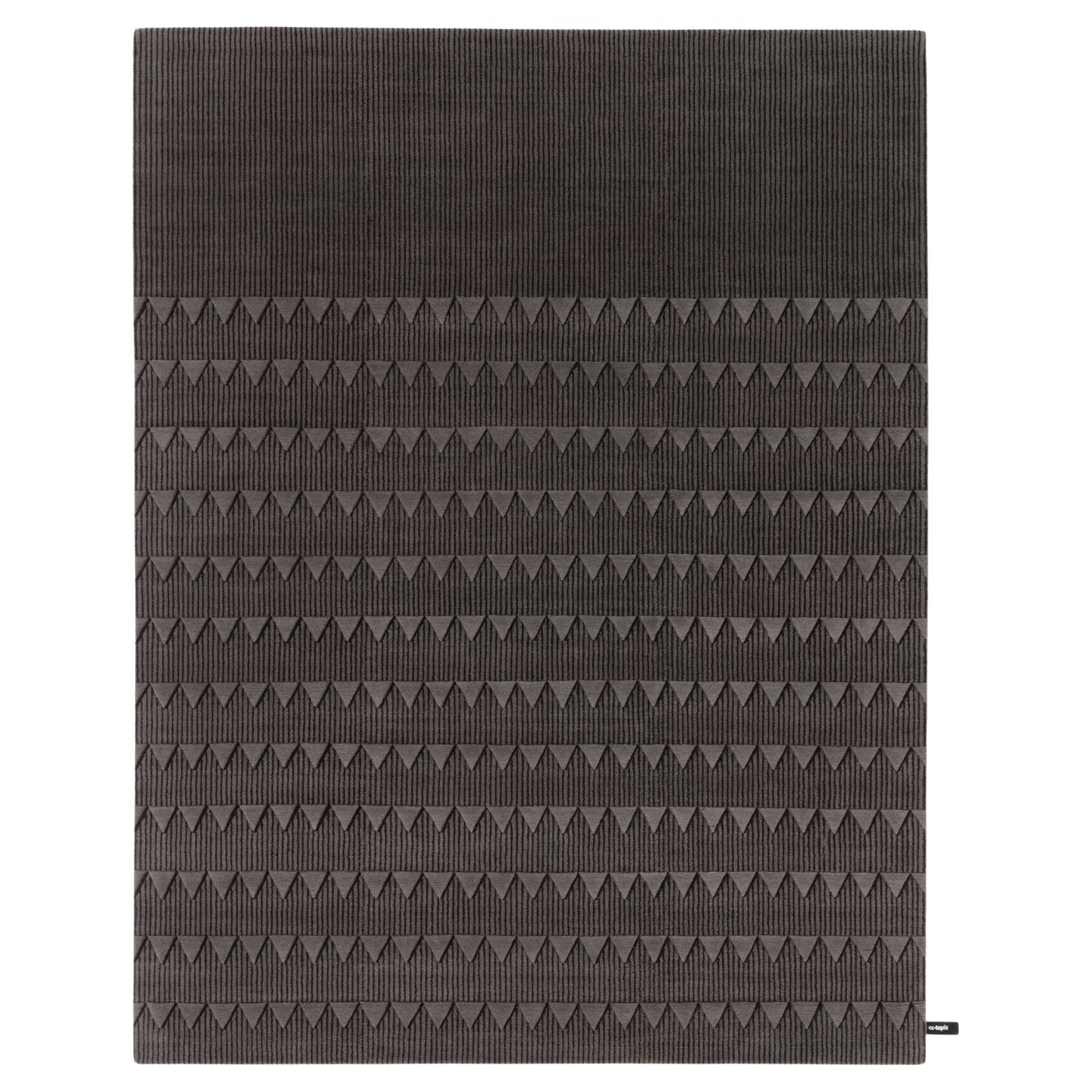cc-tapis Le Tapis Plasterwork D Dark Standard Rug by David/Nicolas For Sale