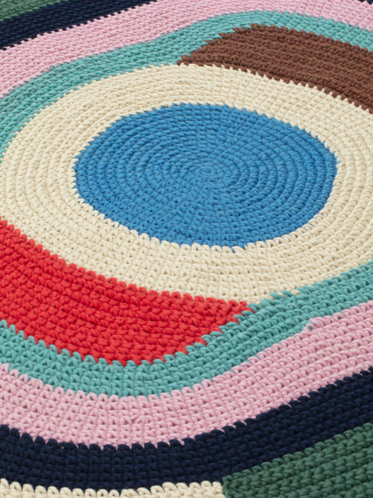 Indian cc-tapis LOOPY OVAL handmade rug by Clara von Zweigbergk For Sale