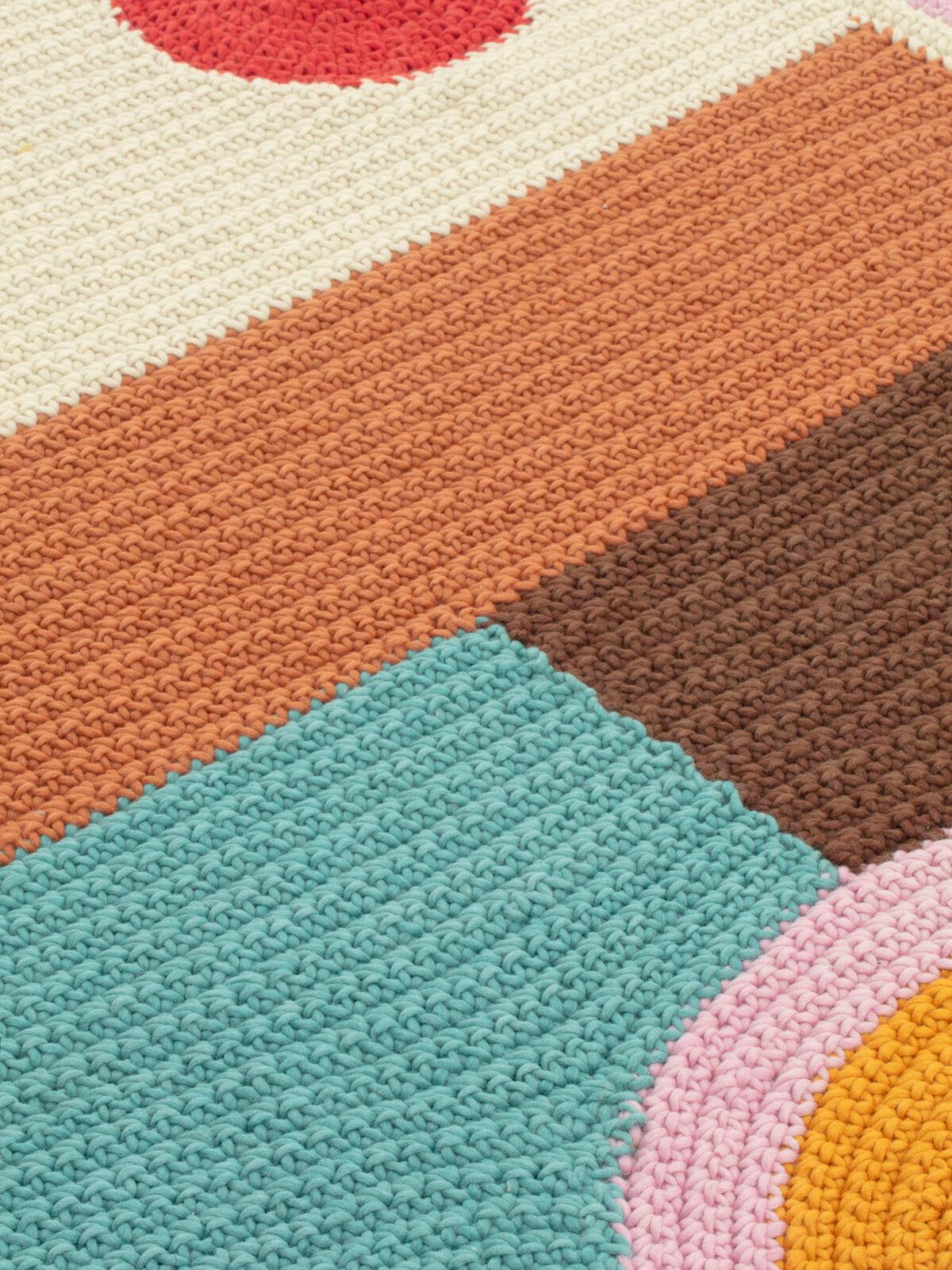 cc-tapis LOOPY SQUARE handgefertigter Teppich von Clara von Zweigbergk (Indisch) im Angebot