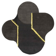 cc-tapis Lunar Addiction Square Green Handmade Rug by Studiopepe