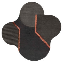 cc-tapis Lunar Addiction Square Pink Handmade Rug by Studiopepe
