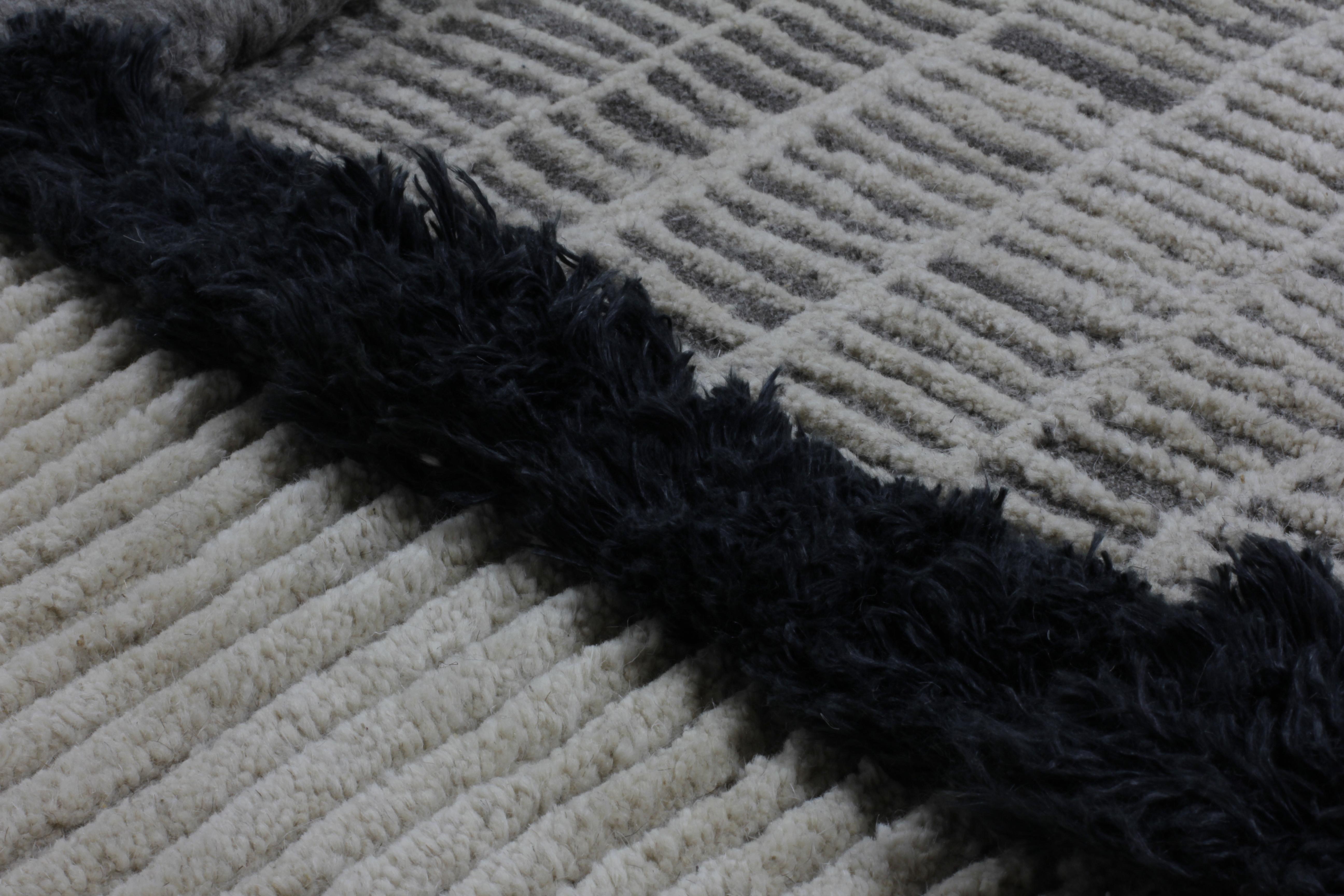 Nepalese cc-tapis Lunar Addiction Square Undyed Rug by Studiopepe - showroom sample For Sale