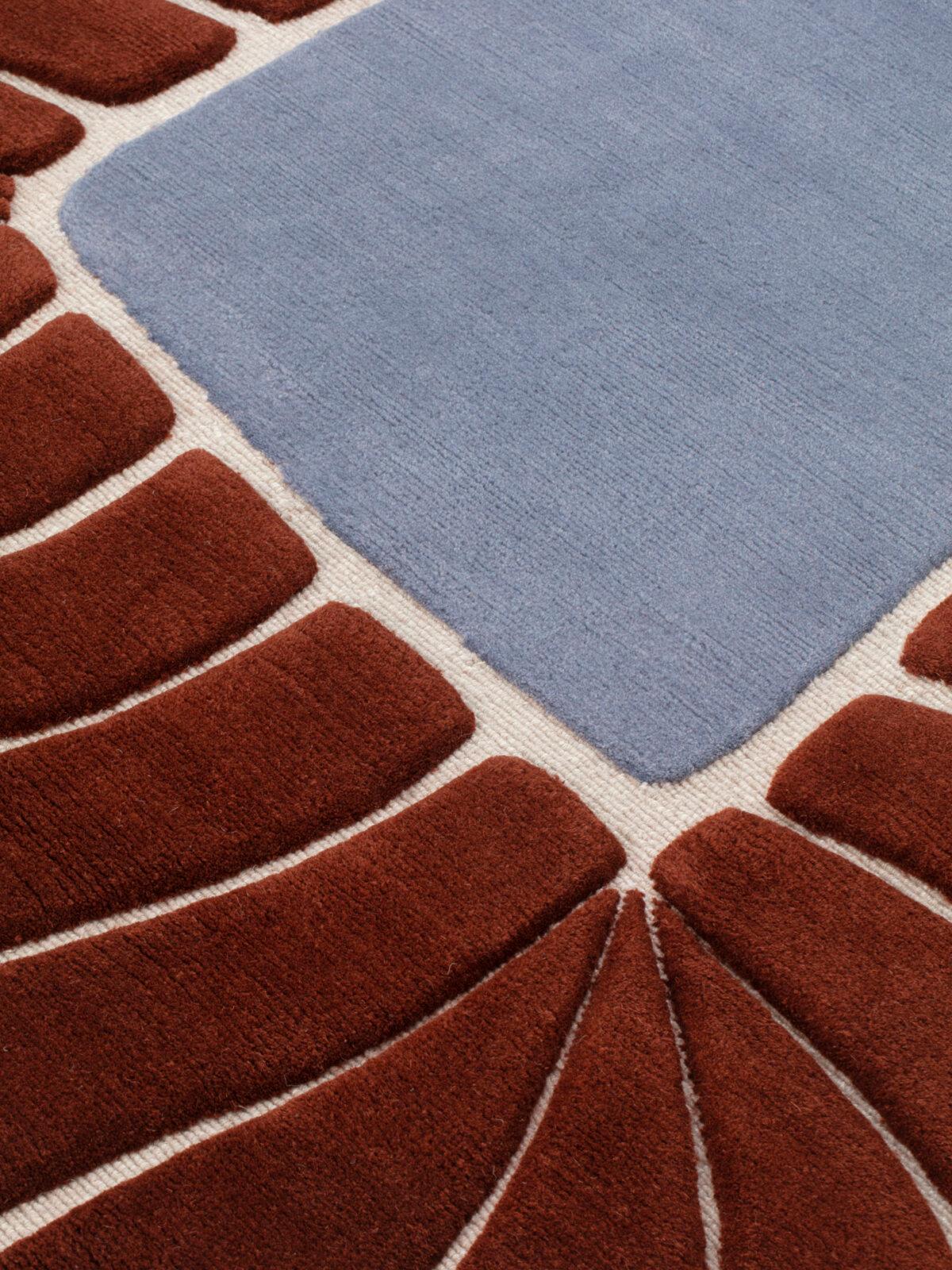 cc-tapis M'AMA NON M'AMA Large tappeto fatto a mano in Frost / Blue di Patricia Urquiola in vendita 10