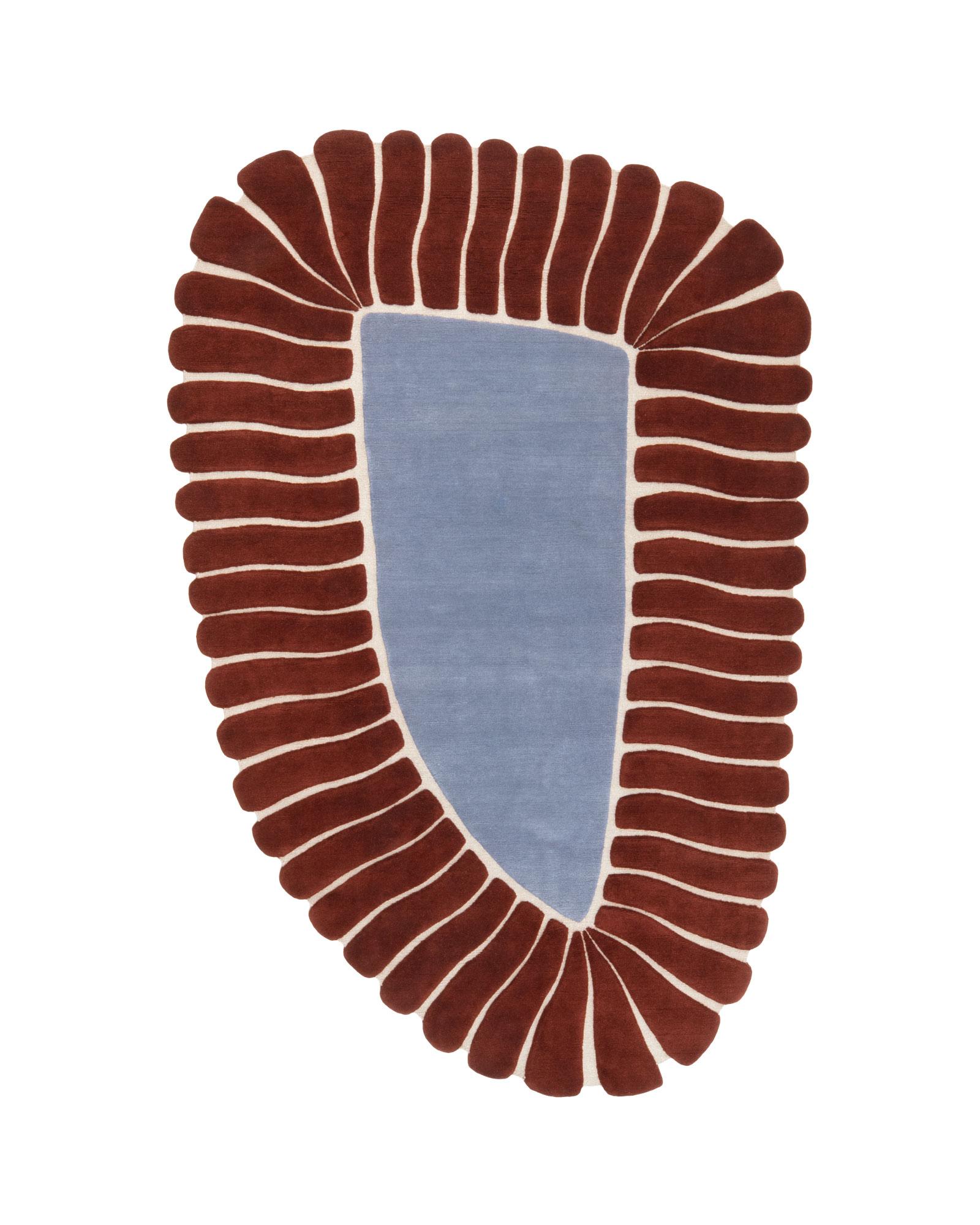 XXIe siècle et contemporain cc-tapis M'AMA NON M'AMA Tapis moyen fait main en orange par Patricia Urquiola en vente