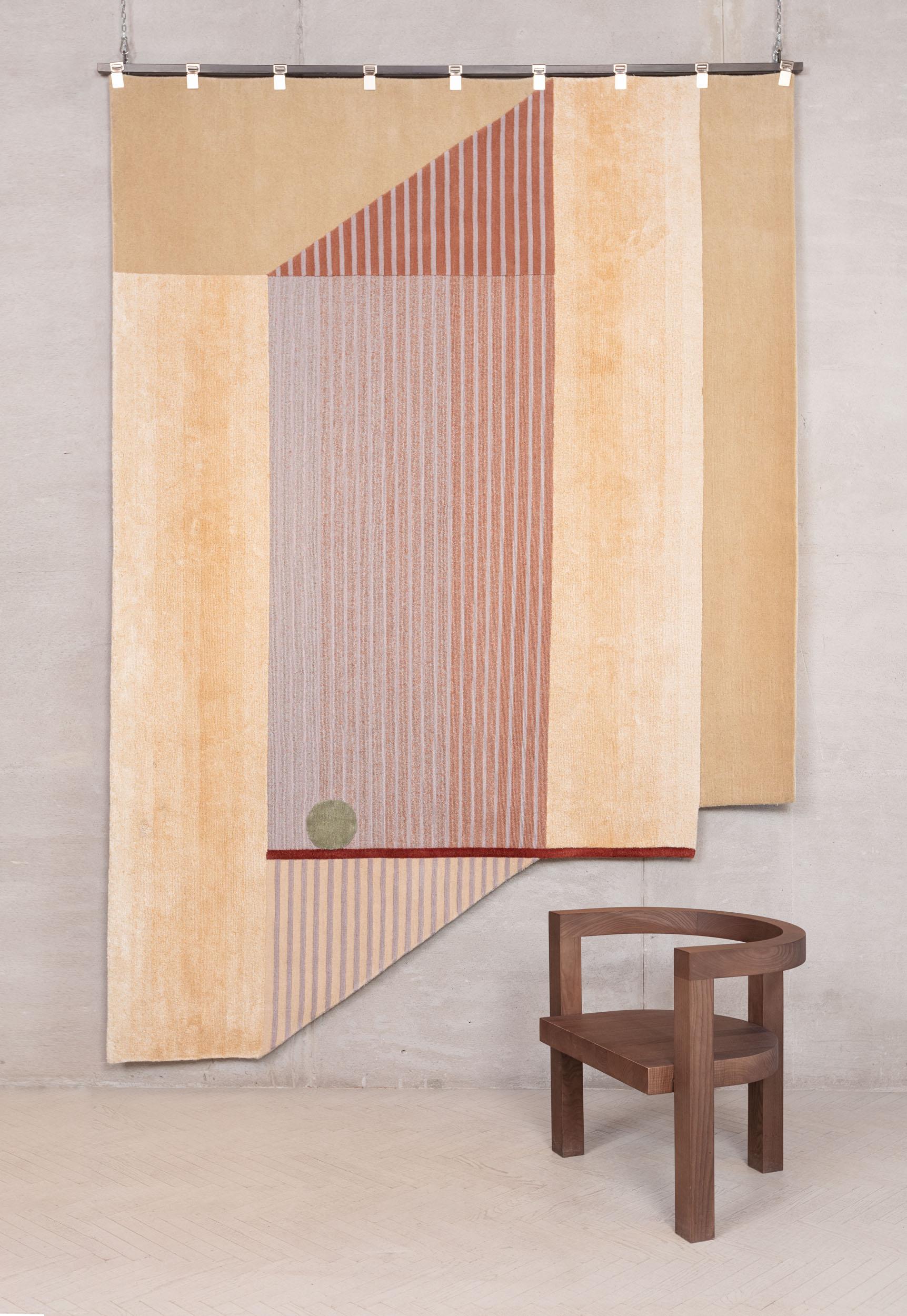 cc-tapis Mimic Mindscape  Handmade Rug in Wool & Silk by Mae Engelgeer In New Condition For Sale In Brooklyn, NY