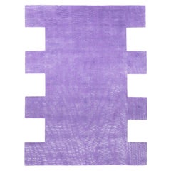 cc-tapis Moire' Kollektion Quadratischer Fliederteppich von by Objects of Common Interest
