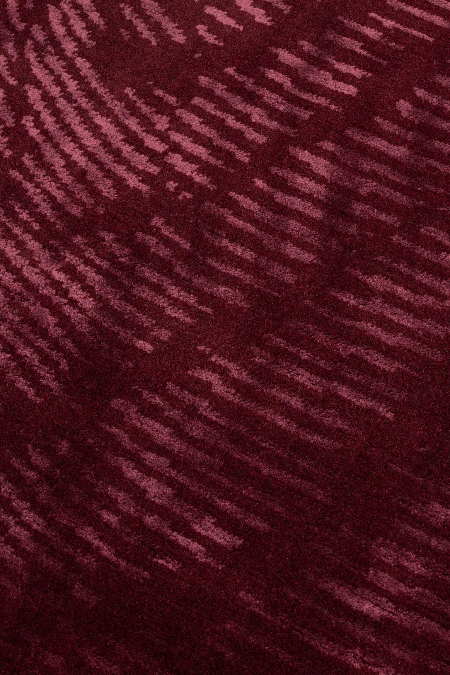cc-tapis Tappeto Moire' Collection Quadratic Lilac by Objects for Common Interest in vendita 2