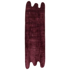 cc-tapis Moire Kollektion Splash Burgunderfarbener Teppich von by Objects of Common Interest