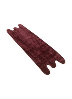 cc-tapis Moire' Collection Splash Burgundy Rug by by Objects of Common Interest