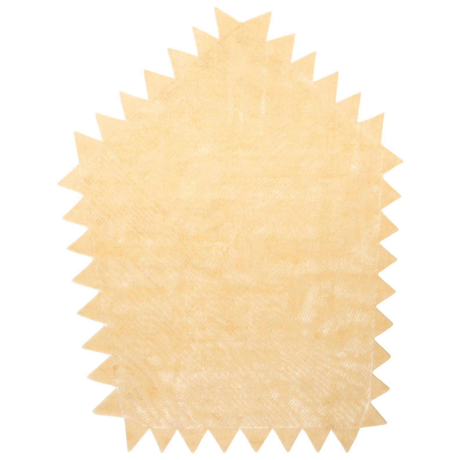 „cc-tapis Moire“ Kollektion Zickzack Cremefarbener Teppich von by Objects of Common Interest