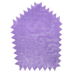 cc-tapis Moire' Collection Zig Zag Lilac Rug by by Objects of Common Interest