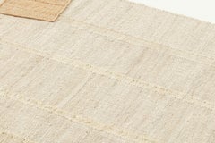 cc-tapis Monograph Large handmade rug in Natural White by Destroyers Builders