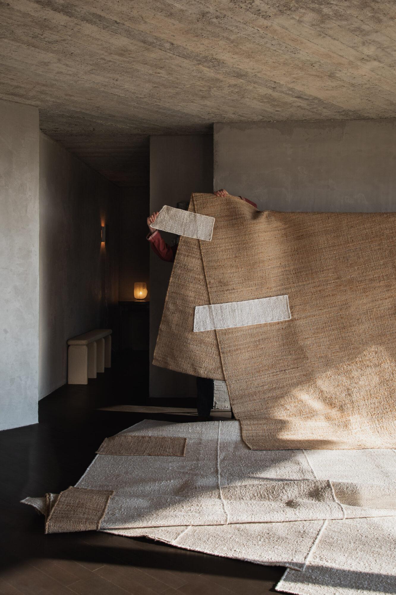 cc-tapis Monograph Medium tappeto fatto a mano in Nature di Destroyers Builders In condizioni Nuovo in vendita a Brooklyn, NY