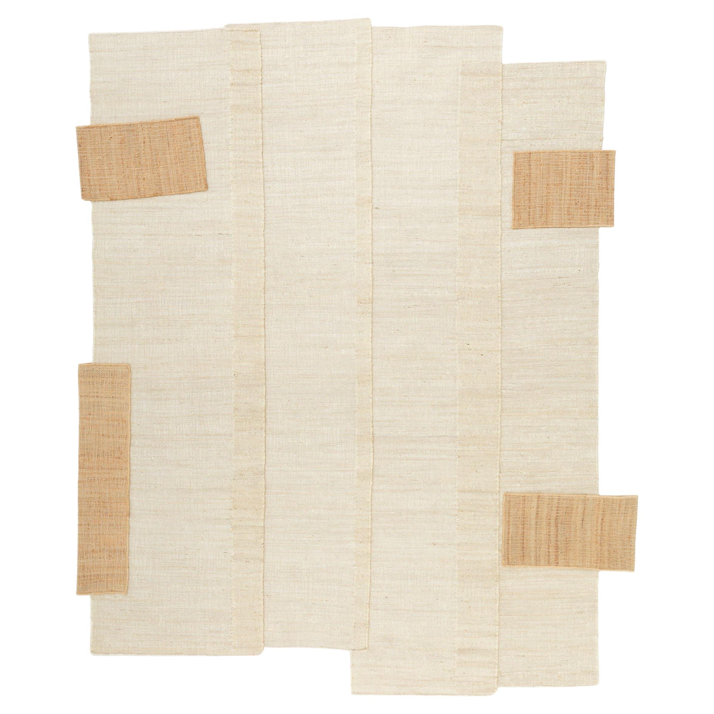 cc-tapis Monograph Medium tappeto fatto a mano in bianco Nature di Destroyers Builders