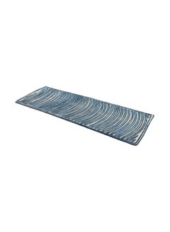 cc-tapis NAÏF CRESCENT Handgefertigter Teppich in Blau von David/Nicolas