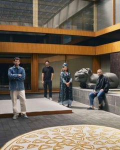 cc-tapis NAÏF TRIANGLES Handgefertigter Teppich aus Wolle von David/Nicolas