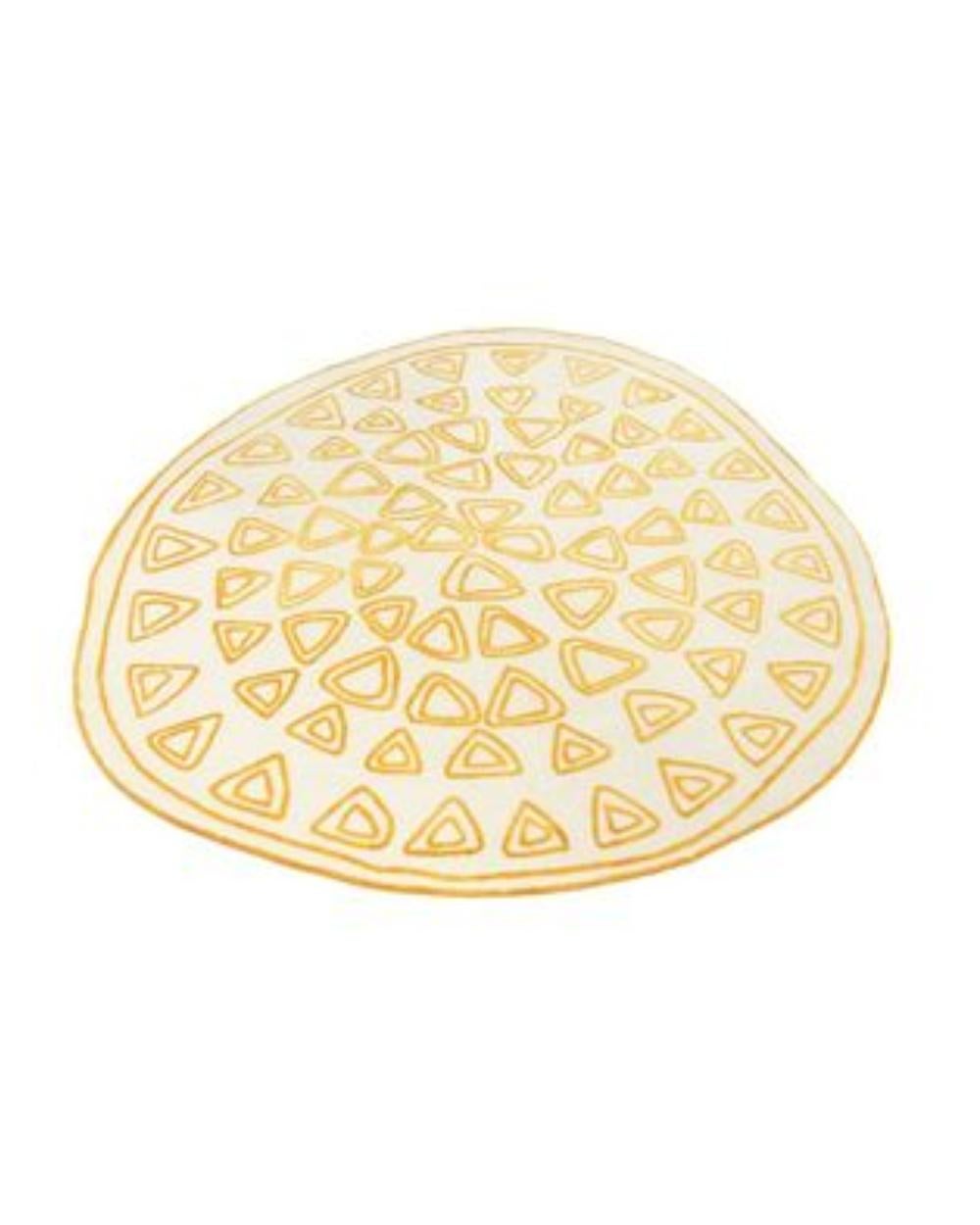 cc-tapis Tappeto NAÏF TRIANGLES fatto a mano in rosso da David/nicolas in vendita 2