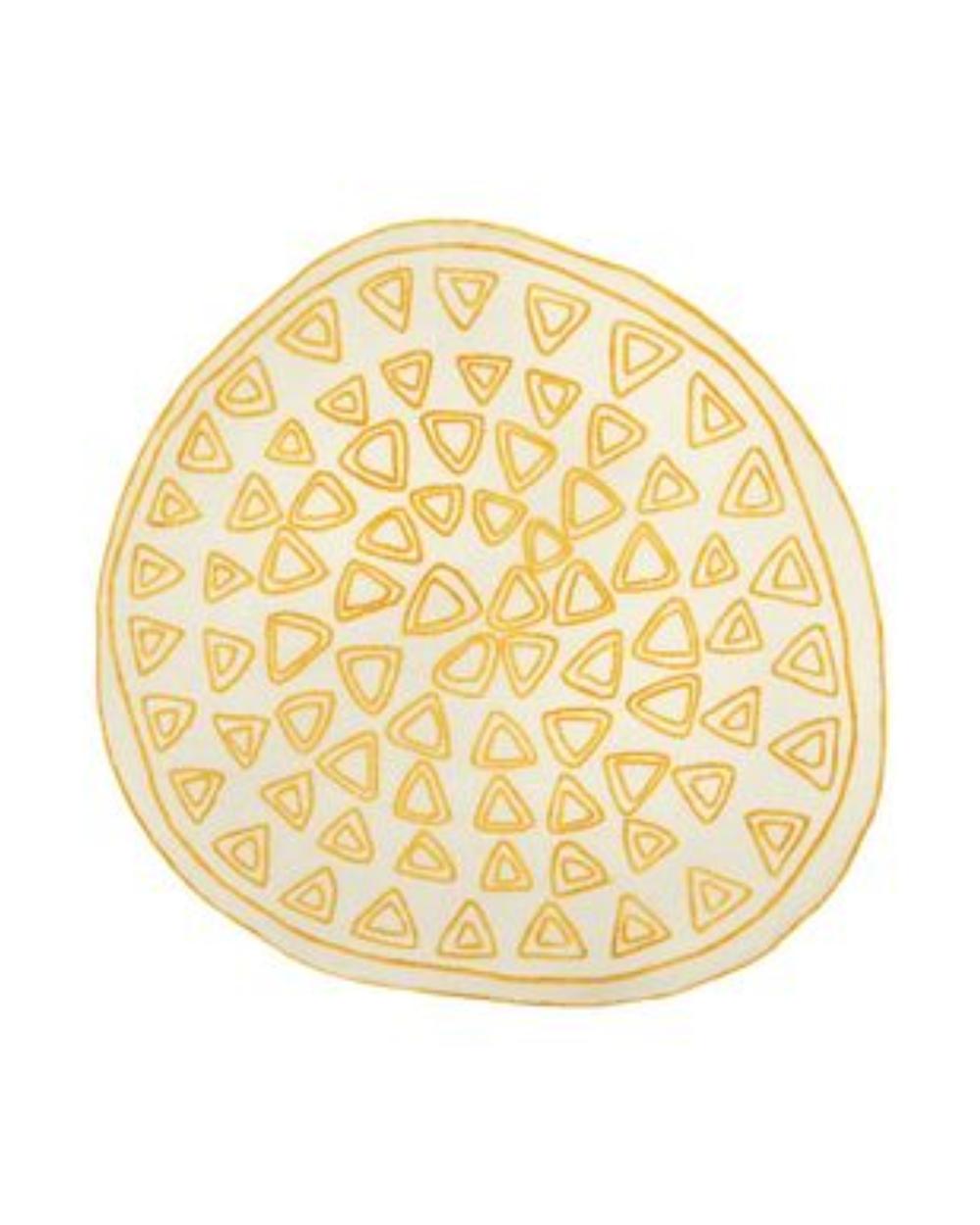 cc-tapis Tappeto NAÏF TRIANGLES fatto a mano in rosso da David/nicolas in vendita 3