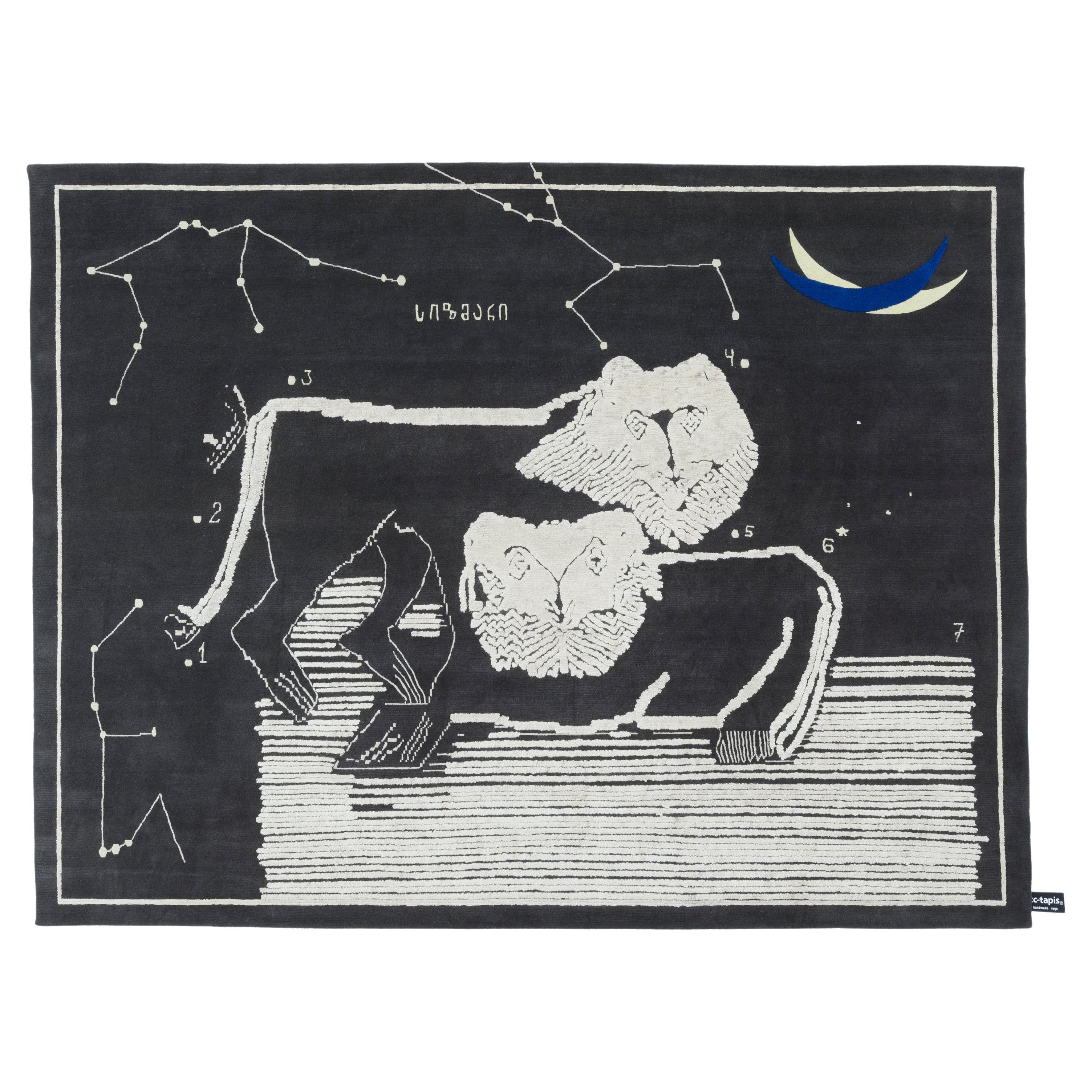 cc-tapis Night of a Hunter The Lions at Night Rug by Rooms Studio - IN STOCK For Sale