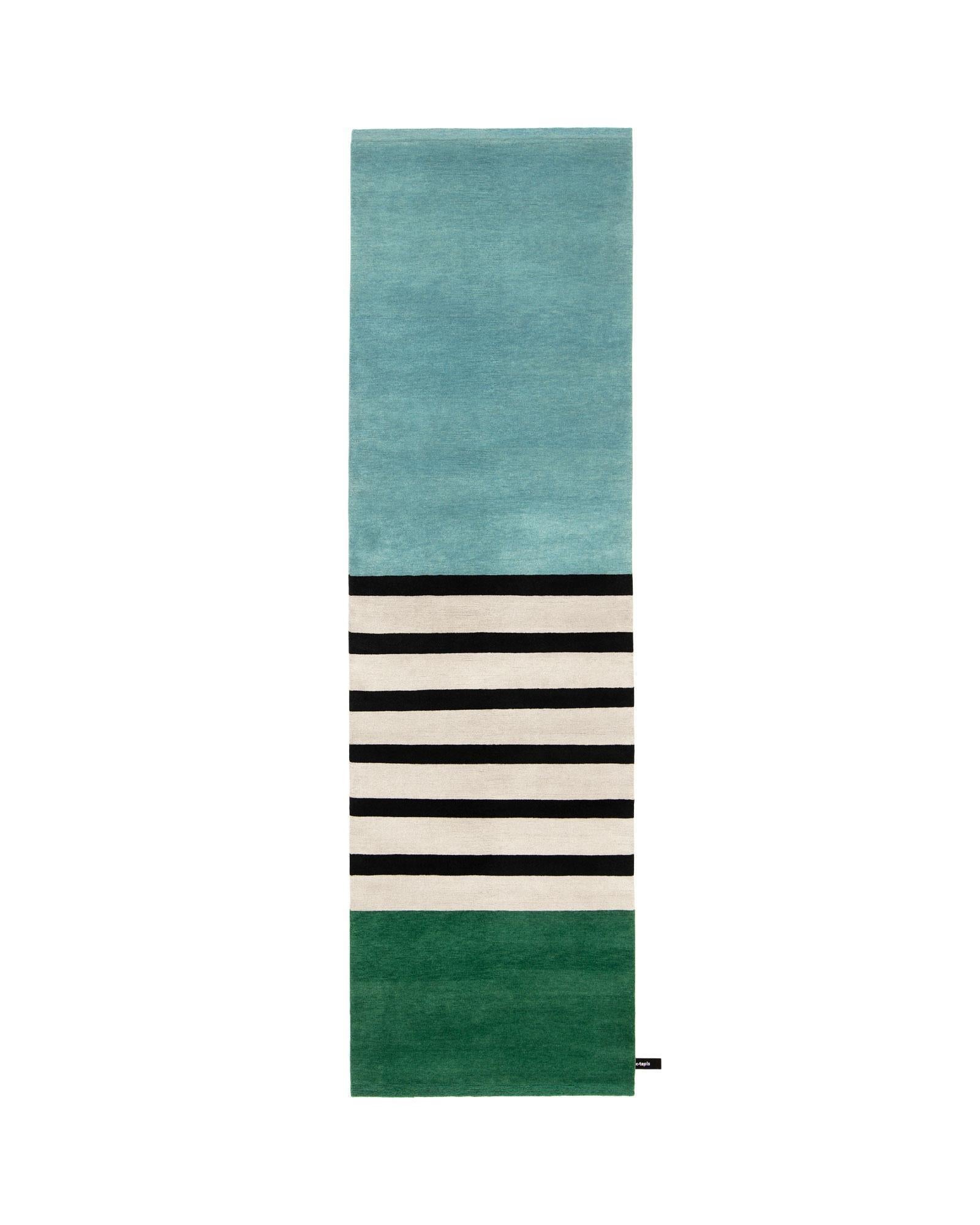 Nepalese cc-tapis Noir Gris Les Arcs Collection by Charlotte Perriand - IN STOCK For Sale