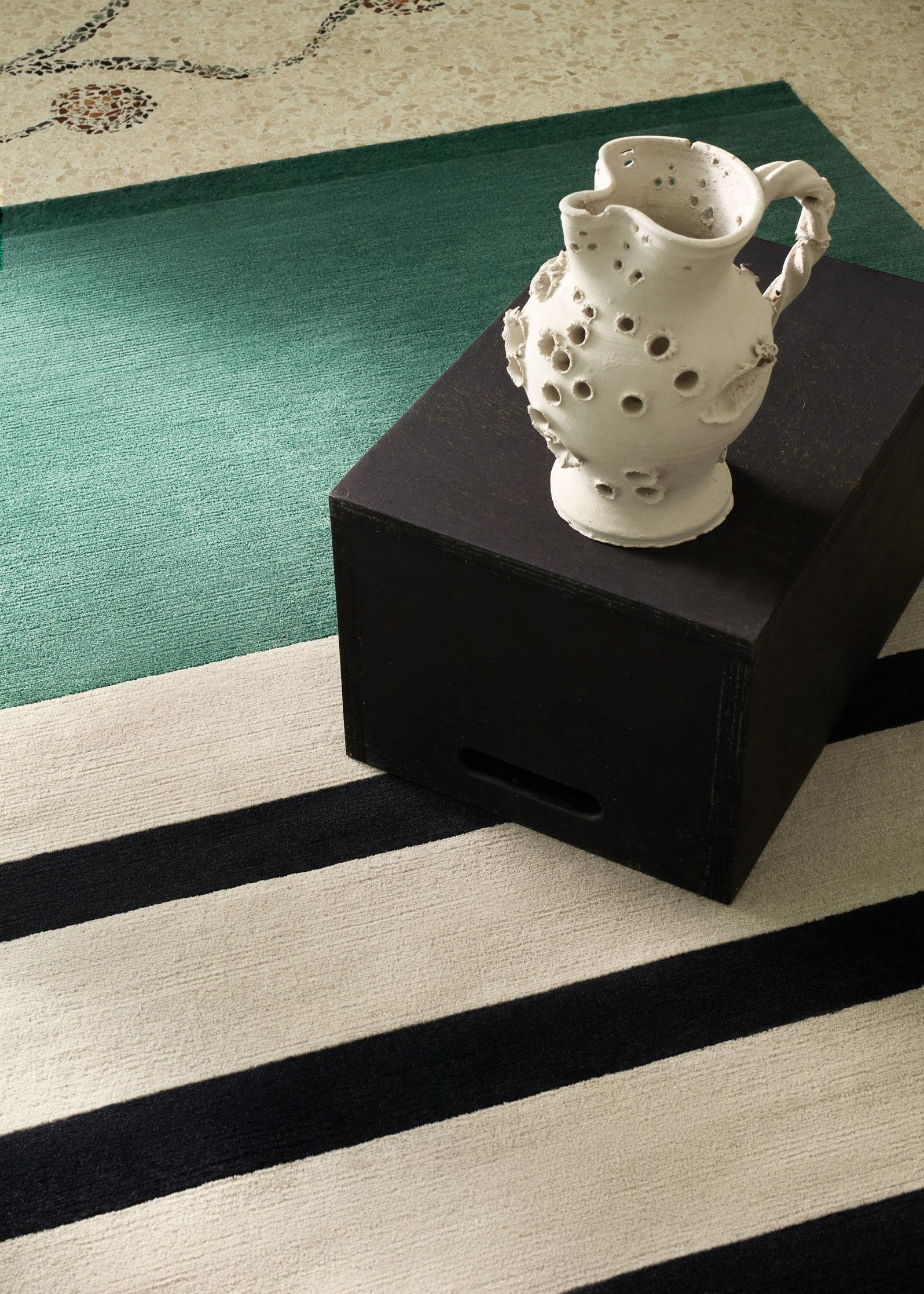 cc-tapis Noir Gris Les Arcs Collection by Charlotte Perriand In New Condition For Sale In Brooklyn, NY