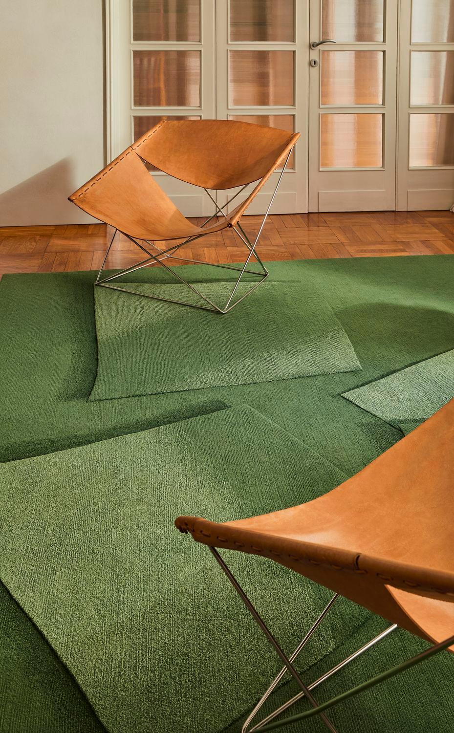 cc-tapis Ombra-Teppich in Grün von Muller Van Severen im Zustand „Neu“ im Angebot in Brooklyn, NY