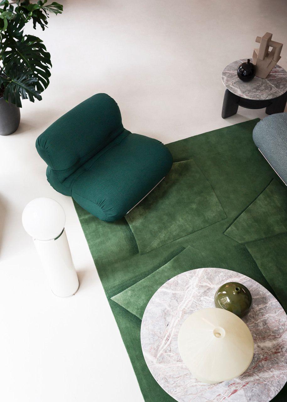 XXI secolo e contemporaneo cc-tapis Ombra Rug in Green by Muller Van Severen in vendita