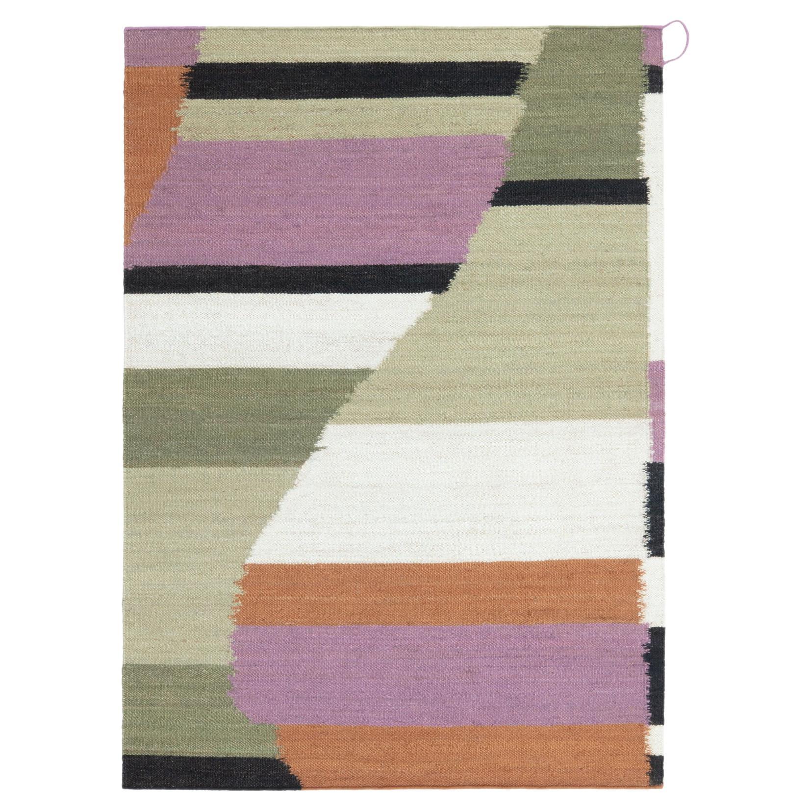 cc-tapis ONDA ONDA AGUA handmade rug by Charles-Antoine Chappuis For Sale