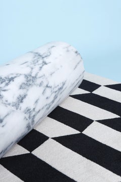 cc-tapis p.a.n.e  Black and White Pattern Rug