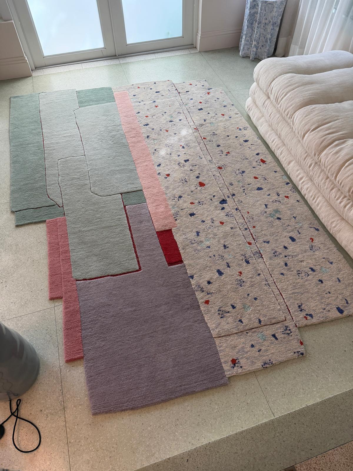 cc-tapis Alfombra Patcha Standard Mint de Patricia Urquiola en STOCK en venta 2