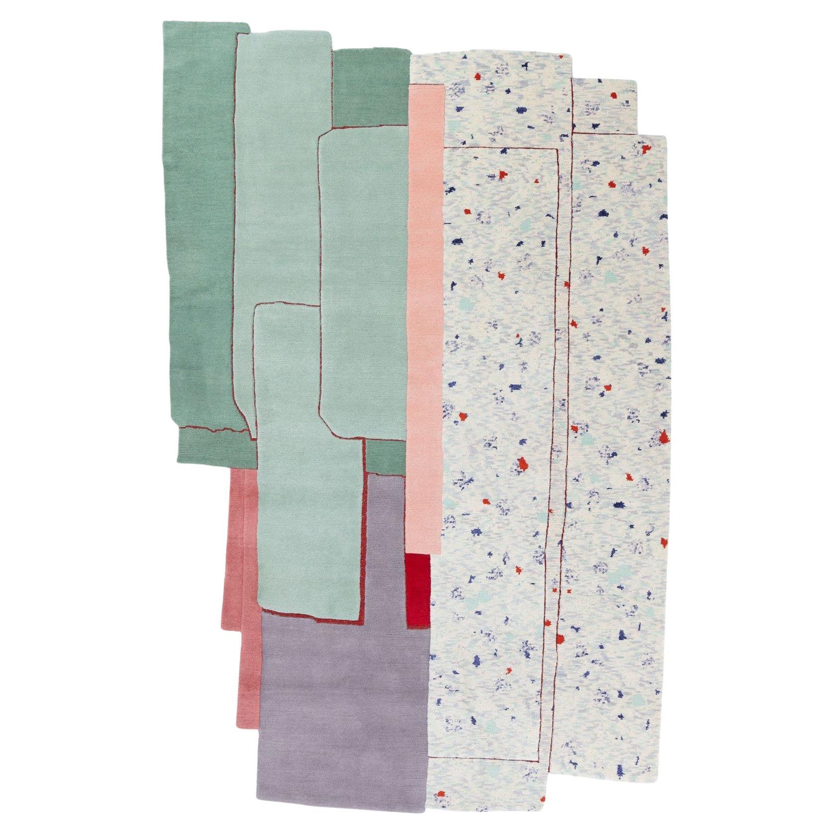 cc-tapis Patcha Standard Mint Teppich von Patricia Urquiola auf LAGER