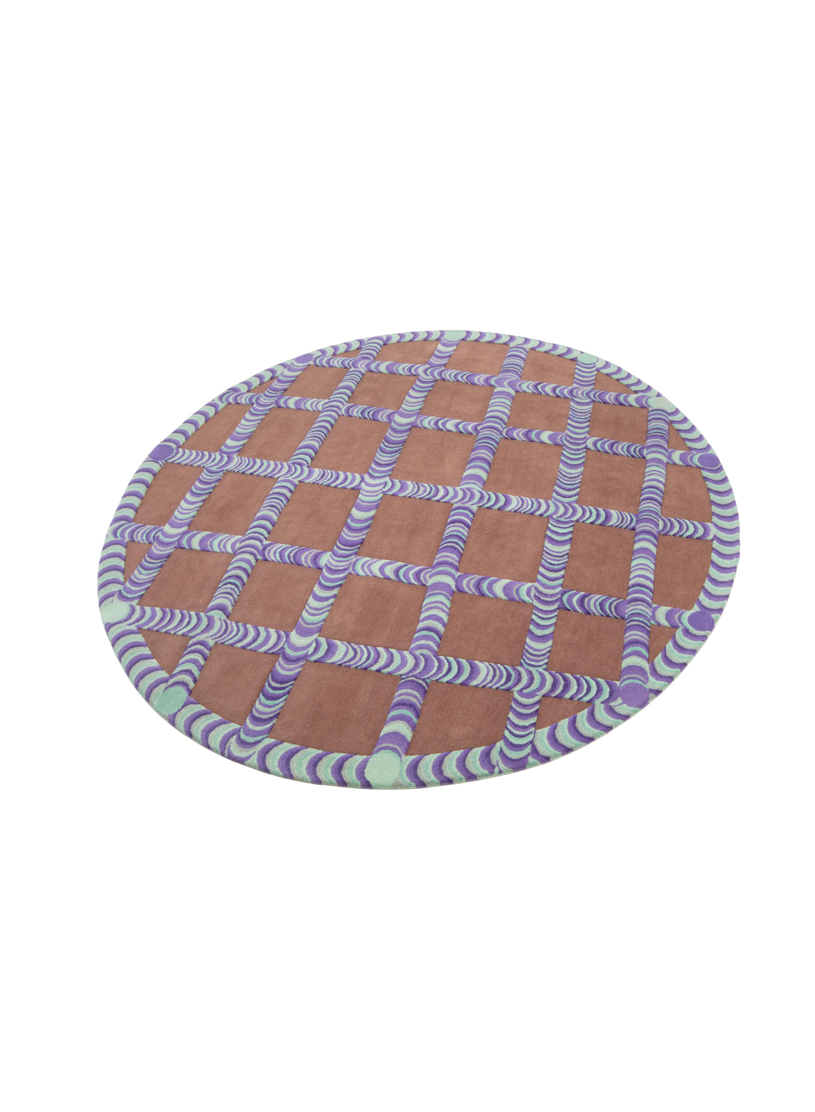 Modern cc-tapis Pipeline Round Rug by Patricia Urquiola For Sale