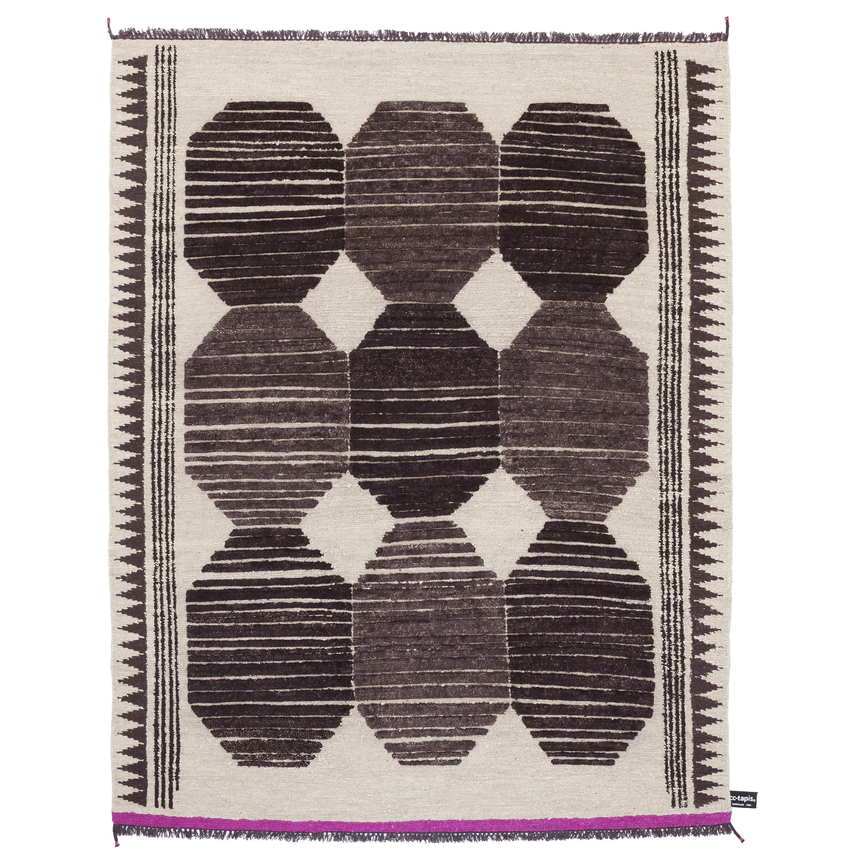 En vente : Gray (Standard) cc-tapis  Tapis Primitive Weave 3 de Chiara Andreatti