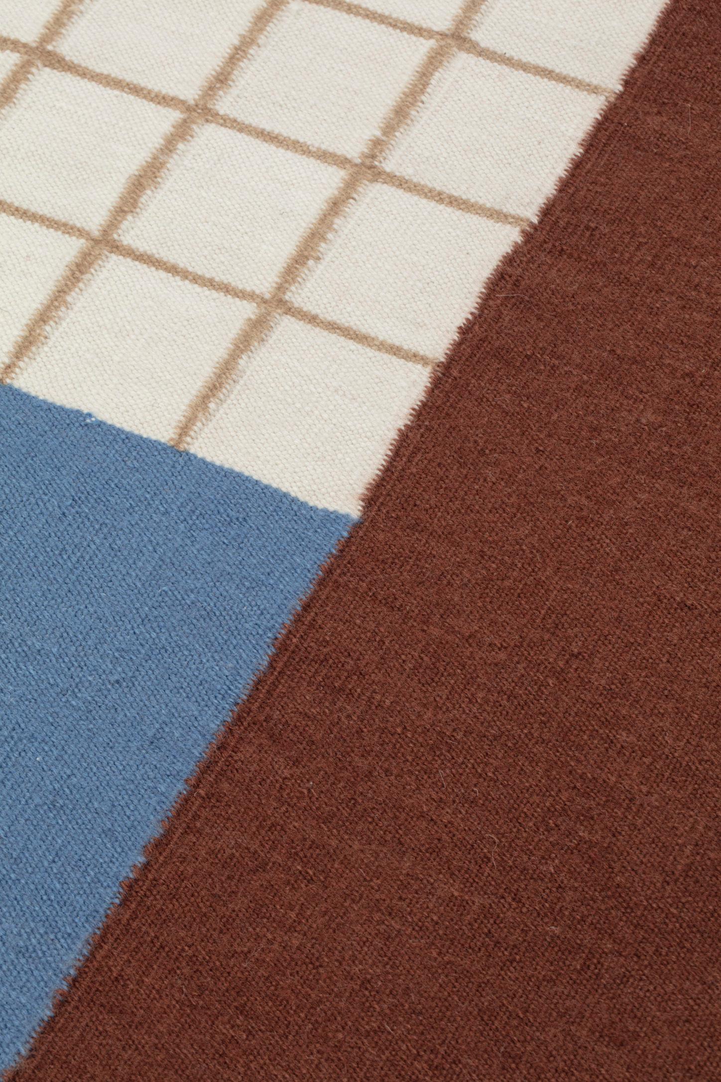 XXI secolo e contemporaneo cc-tapis RAAG COLLECTION - RAAG RECTANGULAR GRID 1 tappeto fatto a mano di  Doshi Levien in vendita