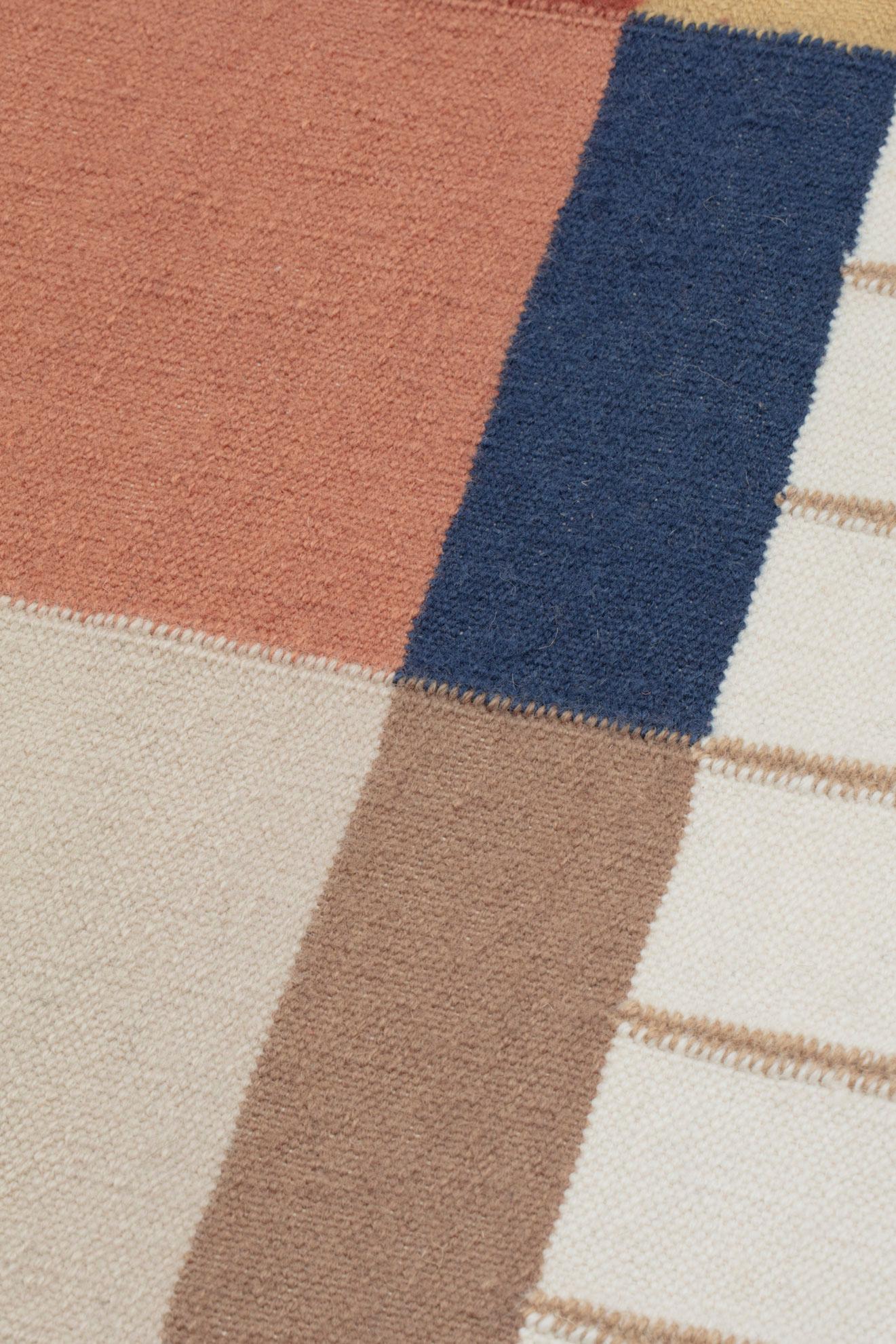 cc-tapis RAAG COLLECTION - RAAG RECTANGULAR GRID 1 tappeto fatto a mano di  Doshi Levien in vendita 1