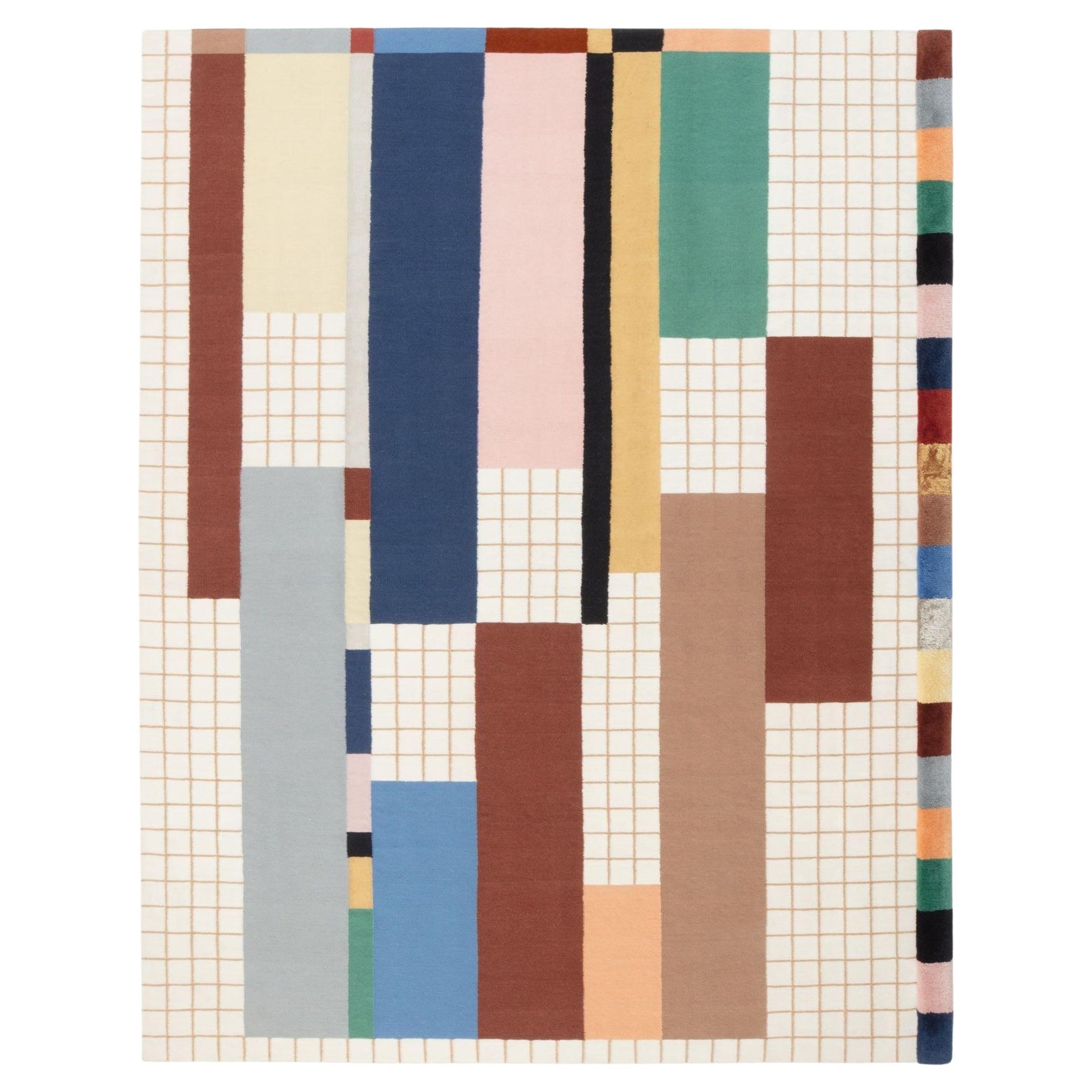 cc-tapis RAAG COLLECTION - RAAG RECTANGULAR GRID 1 tappeto fatto a mano di Doshi Levien