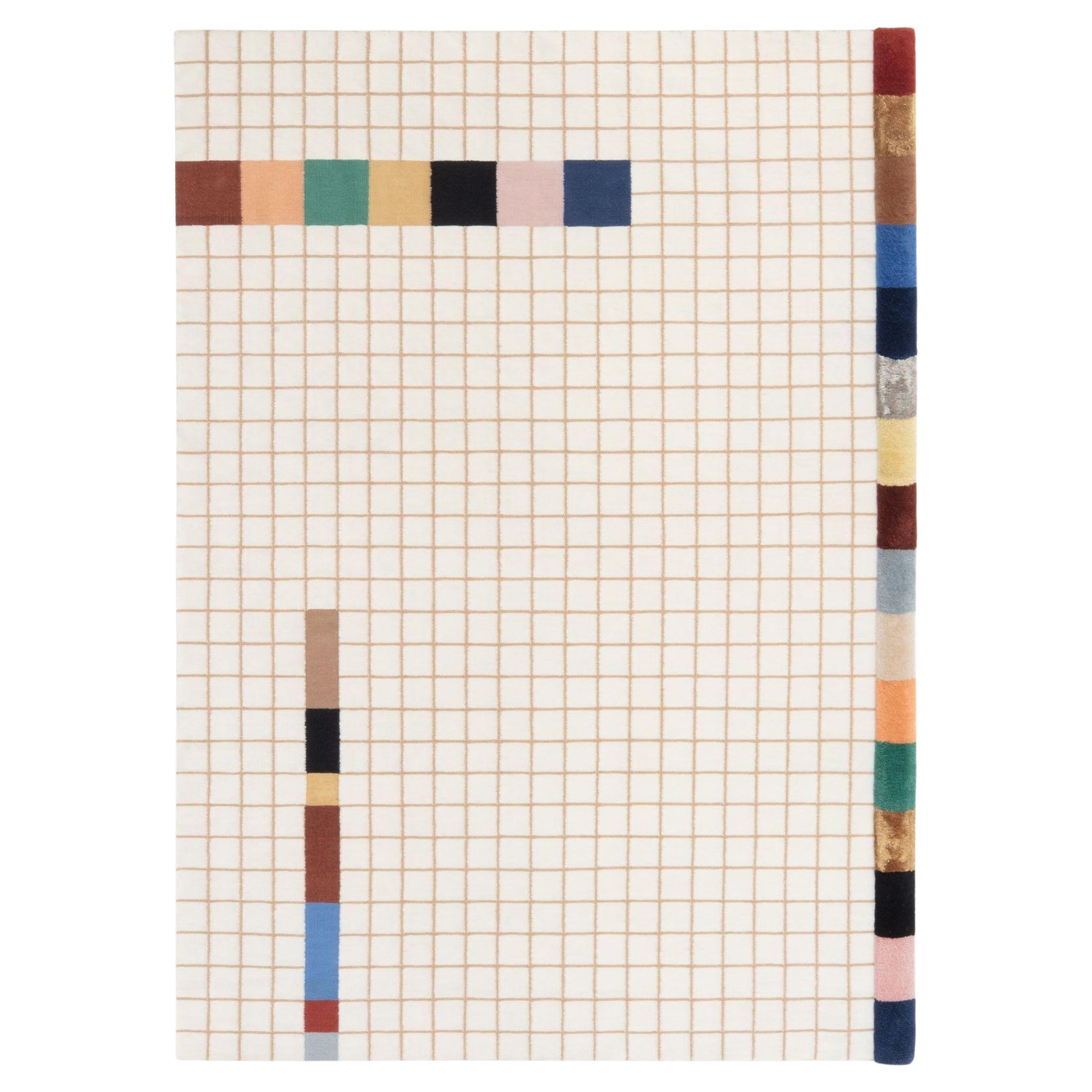 cc-tapis Raag Collection - Tappeto RAAG RECTANGULAR GRID 2 fatto a mano di Doshi Levien