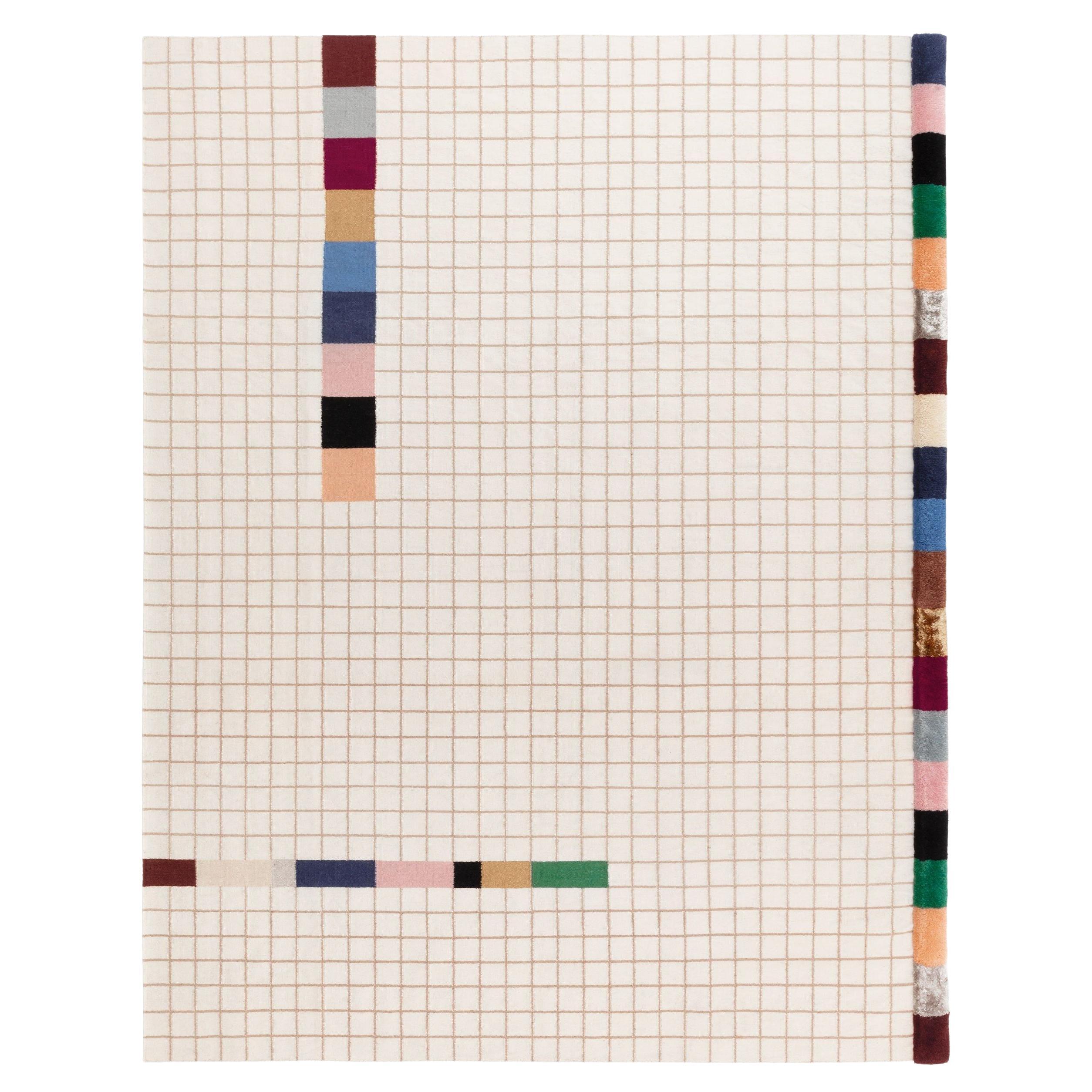 cc-tapis Raag Collection - Tappeto RAAG RECTANGULAR GRID 3 fatto a mano di Doshi Levien