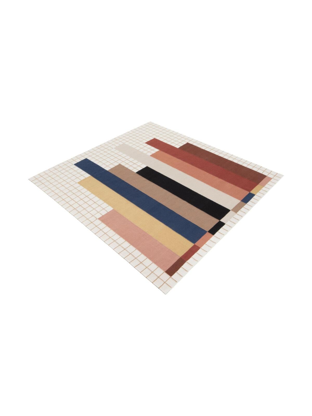 cc-tapis RAAG COLLECTION - RAAG SQUARE handgefertigter Teppich von  Doshi Levien (Handgewebt) im Angebot