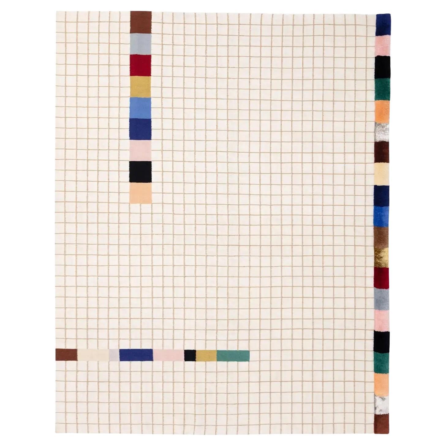 cc tapis RAAG RECTANGULAR GRID 3 DOSHI LEVIEN Alfombra en Stock