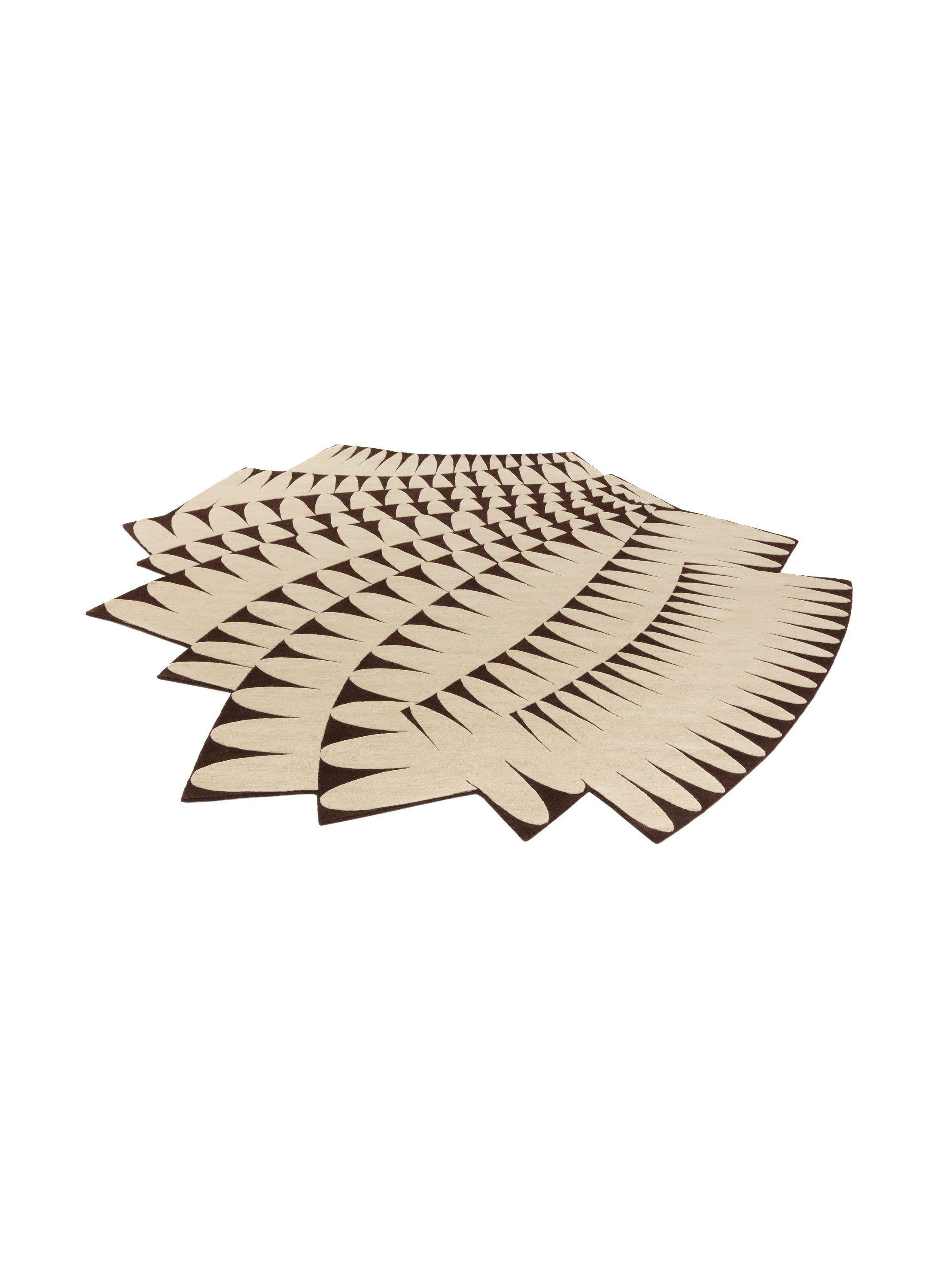 Noué à la main cc-tapis Tapis artisanal RIPPLE en Dune shadow Finish de Patricia Urquiola en vente